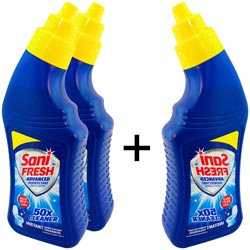 BUY 2 GET 1 Sani Fresh Advanced 50X Toilet Cleaner-3N*520=1.56 Litre