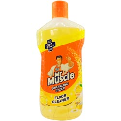 MrMuscle Sparkling Clean Floor Cleaner Kills 99.9% Germs Lemon Flavour-500ml