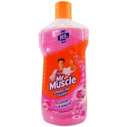 MrMuscle Sparkling Clean Floor Cleaner Kills 99.9% Germs Floral Flavour-500ml