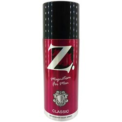 Z CLASSIC Magnetism for Men Deodorant Body Spray-100gm/150ml