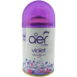 Godrej Aer Matic VIOLET VALLEY-BLOOM  Automatic Spray Refill-134gm/225ml