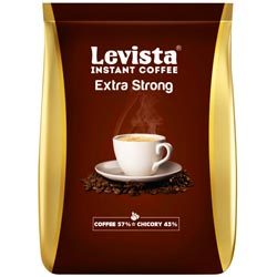 Levista Extra Strong Instant Coffee,Coffee(60%) with Chicory(40%)Blend Pouch-200