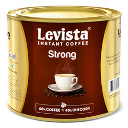 Levista Strong Instant Coffee,Coffee(60%) with Chicory(40%)Blend-Strong can