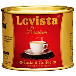 Levista Premium Instant Coffee,80% Coffee with 20% Chicory Blend-Premium Can