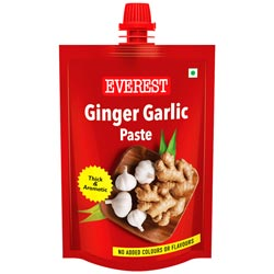 Everest Ginger Garlic Paste No Added Colours or Flavours-100gm Pouch