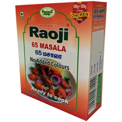 Raoji 65 Masala No Added Colours-250gm Carton