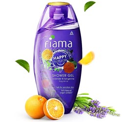 Fiama Lavender & Tangerine Fragrance Shower Gel,Safe for Sensitive Skin-250ml