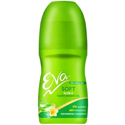 EVA Deo Roll on Soft Aloe Tahiti Monoi Oil Alcohol Free for Smooth Underarms-25m