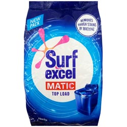 Surf Excel Matic Top Load Detergent Removes Tough Stains in Machine-1Kg Pouch