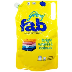 Godrej Fab Liquid Detergent Bright,Whites & Colours for Machine,Bucket Wash-1L p