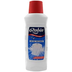 Robin Fabric Whitener for Instant Whiteness,Removes Tough Stains-200ml