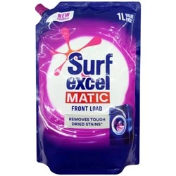 Surf Excel Matic Front Load Removes Tough Dried Stains-1L Pouch