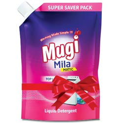 Mugi Mila Matic Top Load Liquid Detergent-1000ml Pouch(SUPER SAVER 27% OFF)