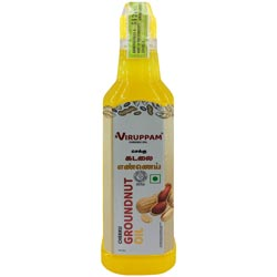 Viruppam Chekku Groundnut Oil-500ml Bottle