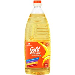 Gold Winner Refined Sunflower Oil with Zero Cholesterol-1L Pet Pouch