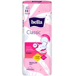 Bella Classic REGULAR Breathable Sanitary Pads for Rash Free Period-235mm/8 Pads