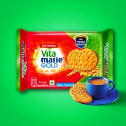 Britannia Vita Marie Gold Biscuits with Zero Transfat & Support Immunity-150gm P