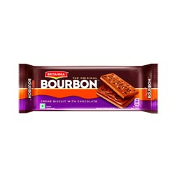 Britannia The Original Bourbon Creme Biscuits with Chocolate-Pack