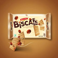 Britannia Biscafe Refreshing Super Thin Coffee Cracker-Pack