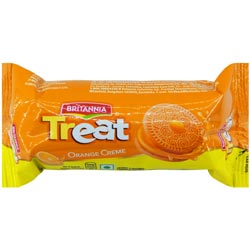 Britannia Treat Orange Creme Sandwich Biscuits-51gm