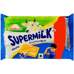 Sunfeast Supermilk with 4+ immunity Nutrients Biscuits-67.5gm Pouch