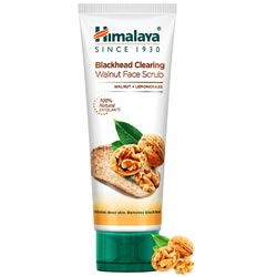 Himalaya Blackhead Clearing Wallnut Face Scrub with Wallnut & Lemongrass-50gm