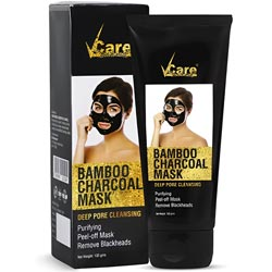 Vcare bamboo Charcoal Mask Deep Pore Cleansing Remove Blackheads-100gm