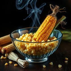 Uncooked Fresh iron Corns