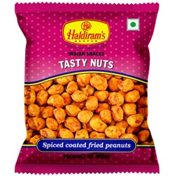 Haldiram's Tasty & Crunchy Coated Peanut Snacks with Rich in Protein-40gm Pouch