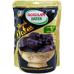 Gokulam Premium Quality Delicious & Healthy Black Dates-500gm Pouch