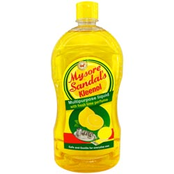 Mysore Sandal's Kleenol Multipurpose Liquid with Fresh Lime Perfume-1L Bottle