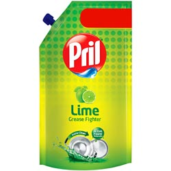 Pril Lime Grease Fighter Insta Clean with Active Power Booster(125ml/BIG OFFER)