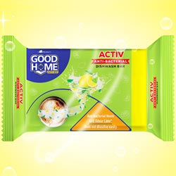 Good Home Happy Nest Active Anti Bacterial Dish Wash Bar-90gm Bar