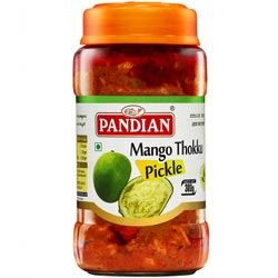 BUY 1 GET 1 FREE Pandian Delicious Mango Thokku Pickle-Bottle(See Description)