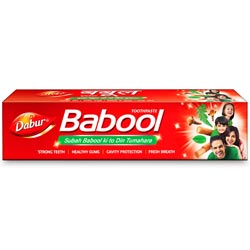 Dabur Babool Toothpaste for Teeth,Gums,Fresh Breath & Cavity Protection-Tube