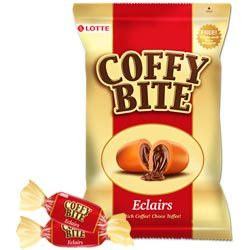 Lotte Coffy Bite Eclairs Rich Coffee & Choco Toffee with 10N Extra-110pcs/374gm