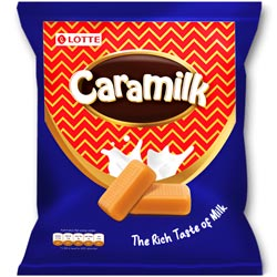 Lotte Caramilk Soft & Delicious Rich Taste of Milk Candy-150gm Pouch