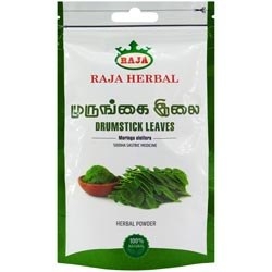 Raja Herbals Drumstick Leaves/Murungai/Moringa Oleifera Powder-50gm Pouch