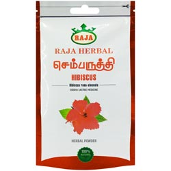 Raja Herbals Hibiscus/Sembaruthi Powder-25gm Pouch