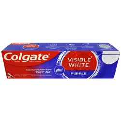 Colgate Visible White PURPLE Toothpaste for Teeth & Gums-120gm Tube