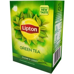 Lipton Green Tea Clear & Light Flavoured Green Tea Leave for 80 Cups-100gm Carto