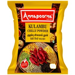 Annapoorna Kulambu Chilli Powder-25gm Pouch