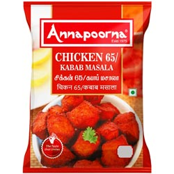 Annapoorna Chicken 65,Kabab Masala-50gm Pouch