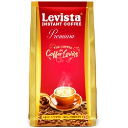 Levista Premium Instant Coffee,Coffee(80%) Blended with Chicory(20%)-4gm Pouch