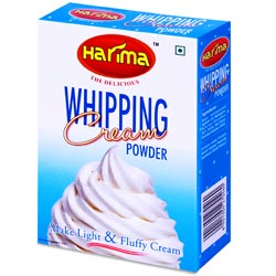 Harima Whipping Cream Powder Mix to Make Light & Fluffy Cream-50gm Carton