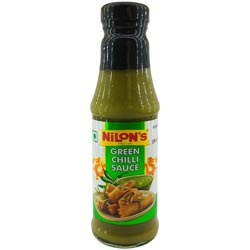 Nilon's Green Chilli Sauce-180gm Bottle