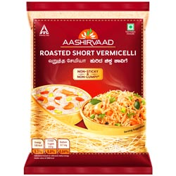 Aashirvaad Roasted Short Vermicelli,Non Sticky & Non Lumpy-180gm Pouch