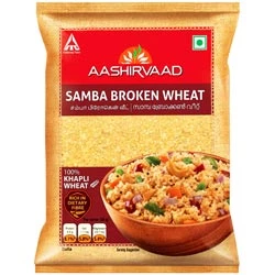 Aashirvaad Samba Broken Wheat-500gm Pouch