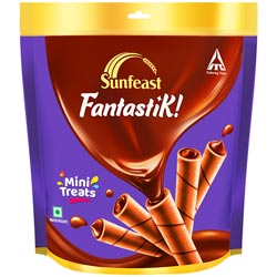 Sunfeast Fantastik Mini Treats Choco Rolls-10gm Pouch