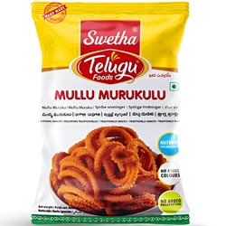 BUY 1 GET 1 FREE Swetha Telugu Foods Mullu Murukulu-2N*150gm Pouches